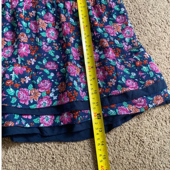 Abercrombie & Fitch Floral Mini Skirt Tiered Ruffle Hem Size S - Picture 7 of 7